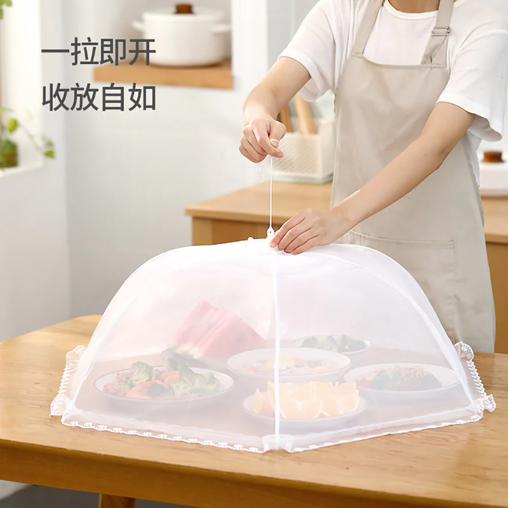 FaSoLa Foldable Food Cover - White, 18 inches - Image 4