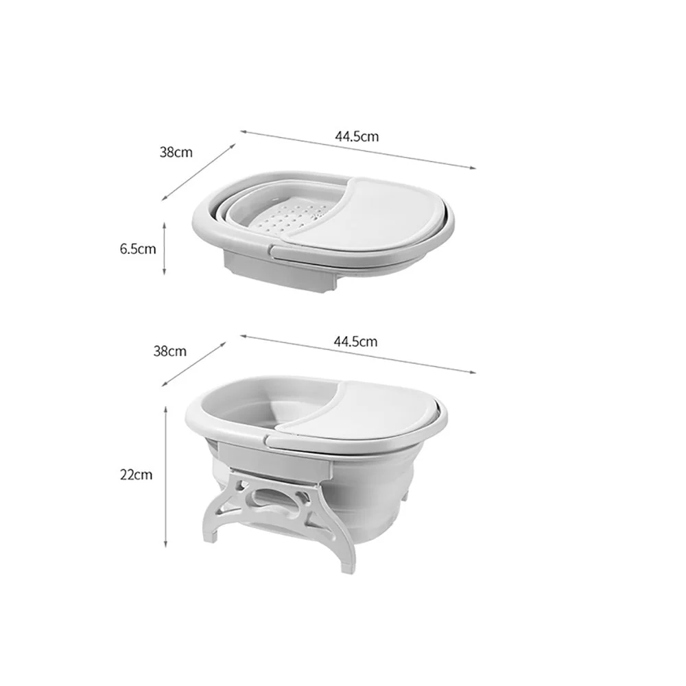 FaSoLa Foldable Foot Bath Bucket - Gray - Image 5