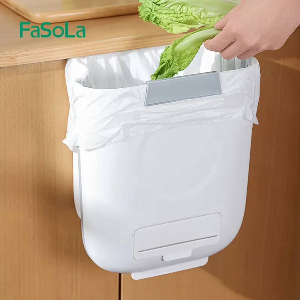 FaSoLa Foldable Household Trash Bin - White, 24*14.5*27cm - Image 3