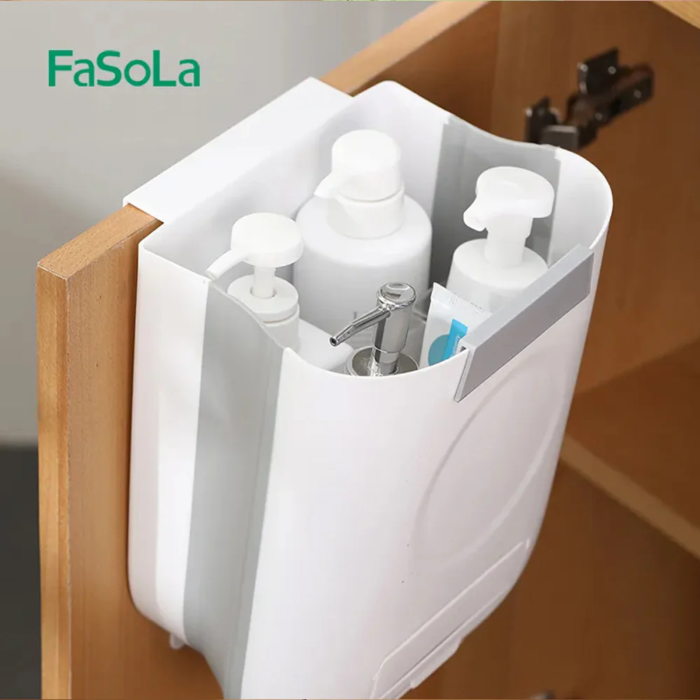 FaSoLa Foldable Household Trash Bin - White, 24*14.5*27cm - Image 4