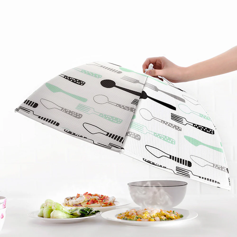 Fasola Foldable Insulated Food Cover - White, 18 inches