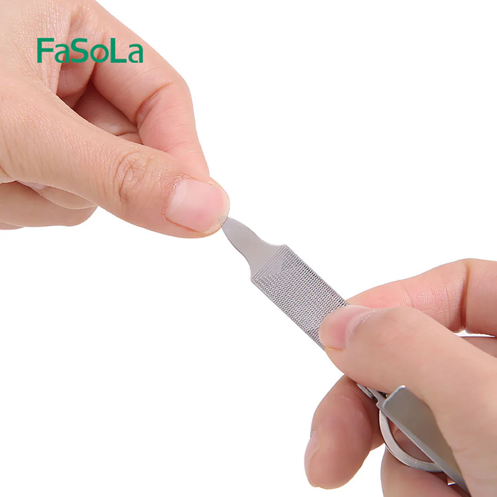 FaSoLa Foldable Nail Clipper - Steel Color - Image 4