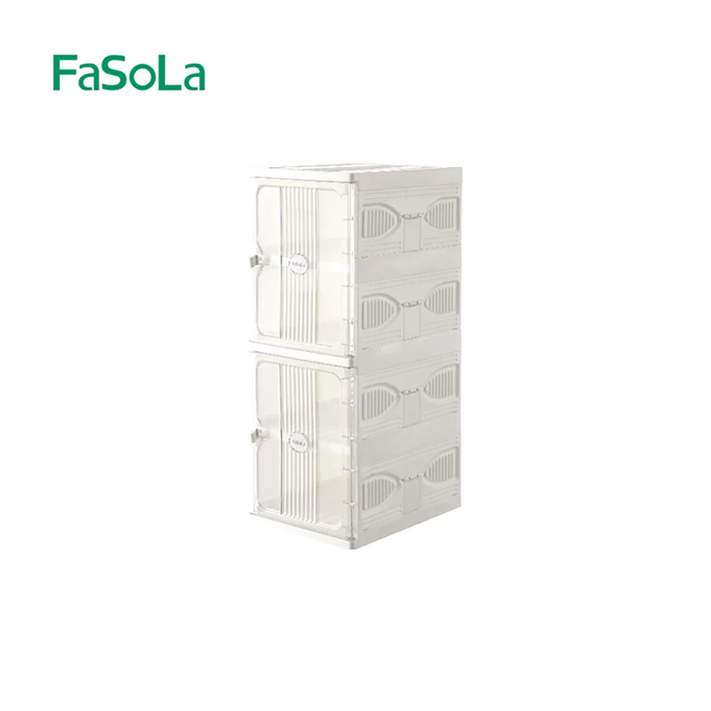 FaSoLa Foldable Shoe Box - White, 4 Layers - Image 5