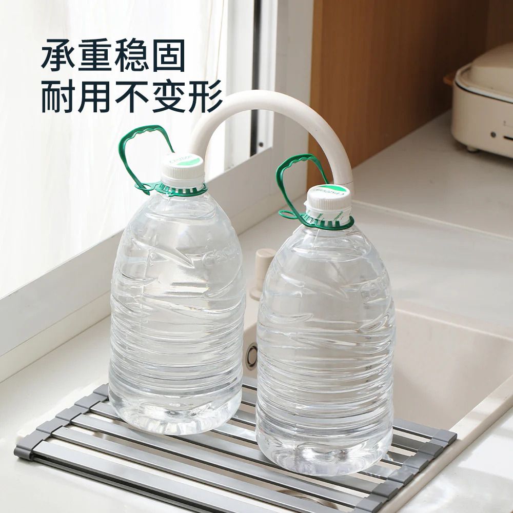 FaSoLa Foldable Sink Draining Rack - Gray, 48cm - Image 3