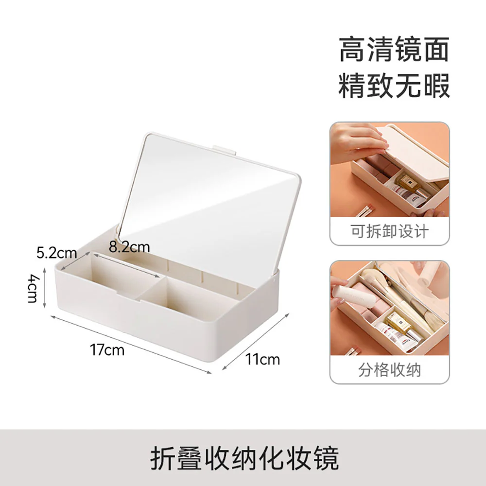FaSoLa Foldable Storage Makeup Mirror - White - Image 5