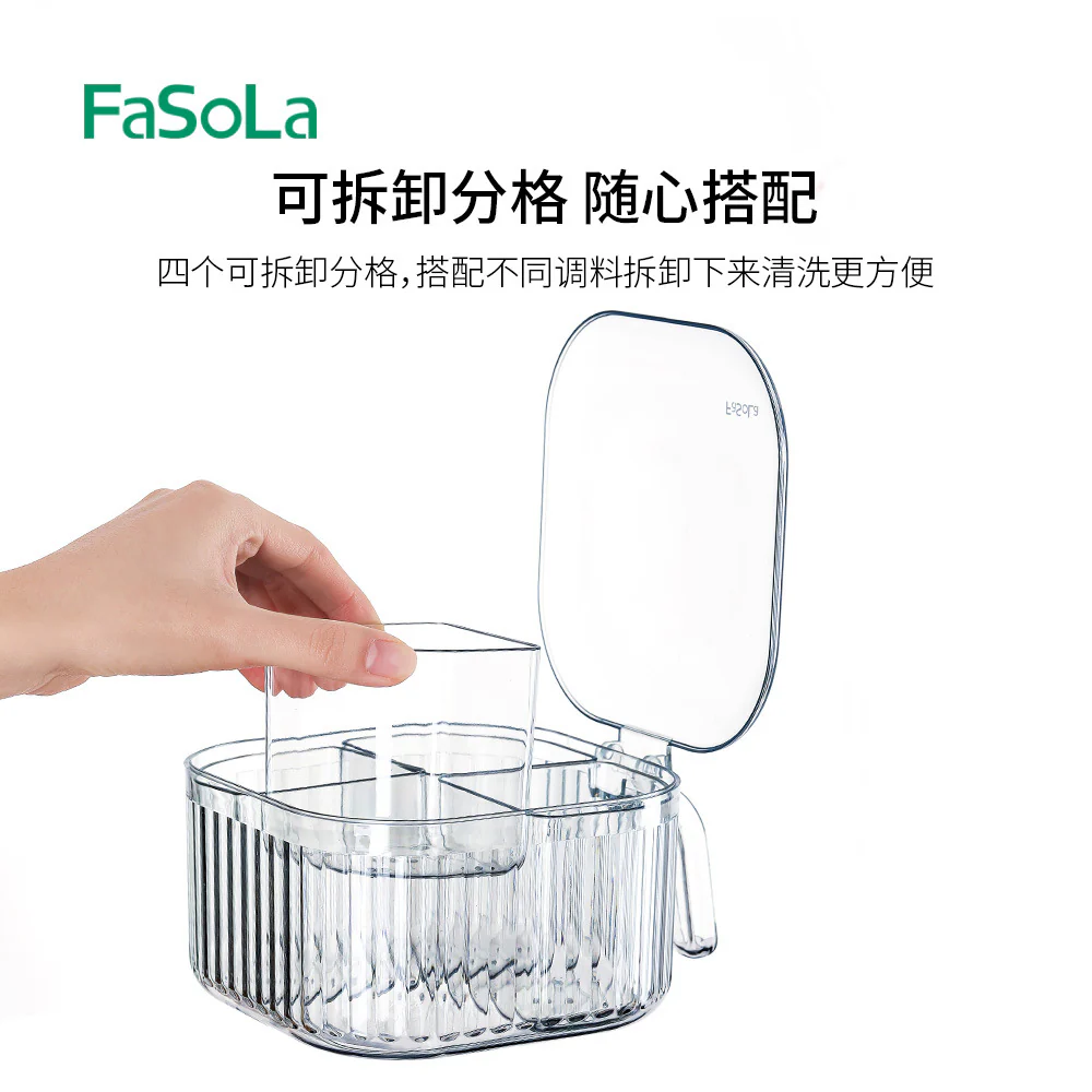 FaSoLa Four-in-One Transparent Seasoning Box - Image 3