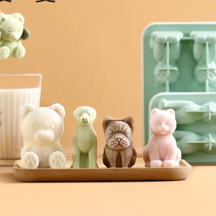 FaSoLa French Bulldog Ice Mold - 4 Cavities - Image 2