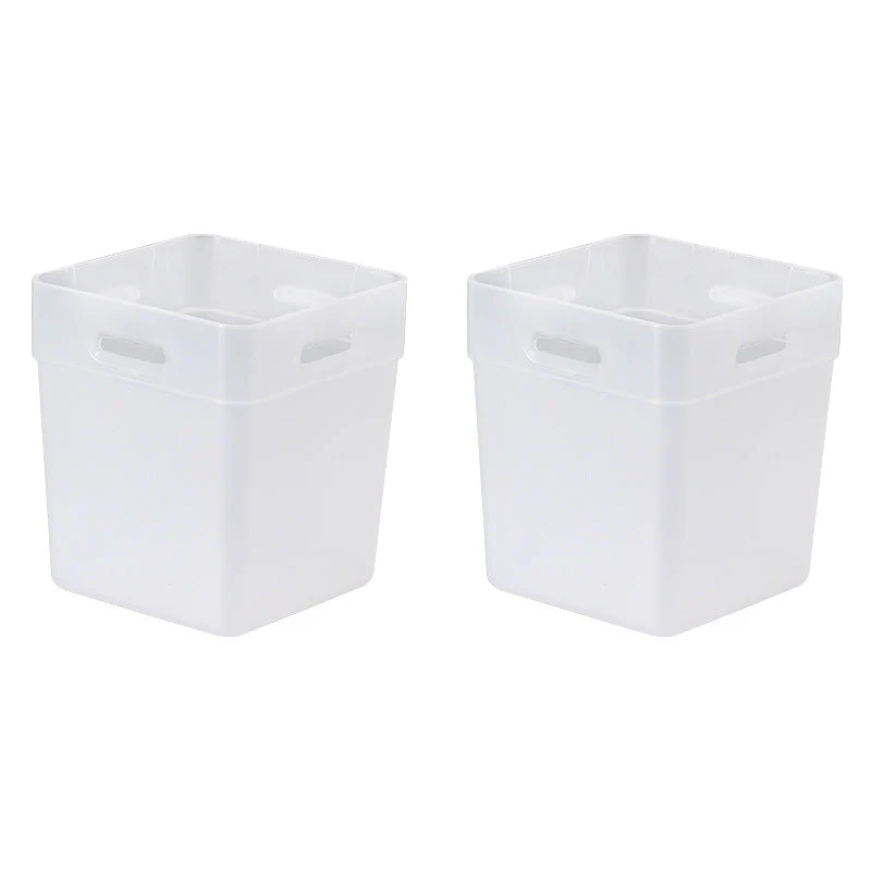 FaSoLa Frosted White Refrigerator Door Storage Boxes - Large, 2-Pack X2 - Image 2