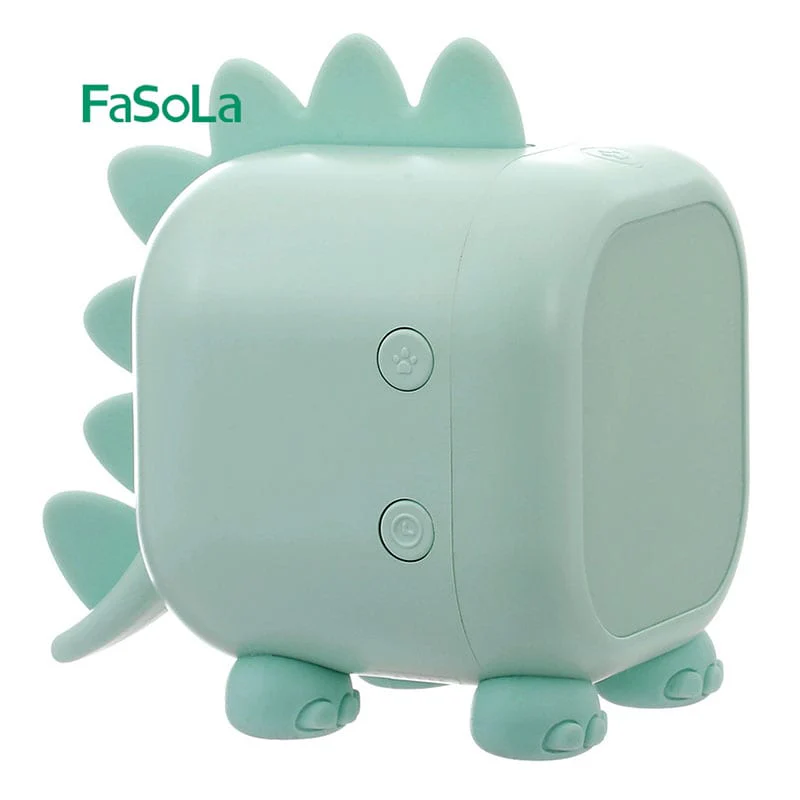 FaSoLa Fun Dinosaur Children's LED Digital Clock - Green - Image 2
