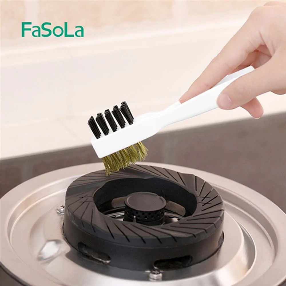 FaSoLa Gas Stove Cleaning Brush - White, 19*2*4.5cm - Image 2