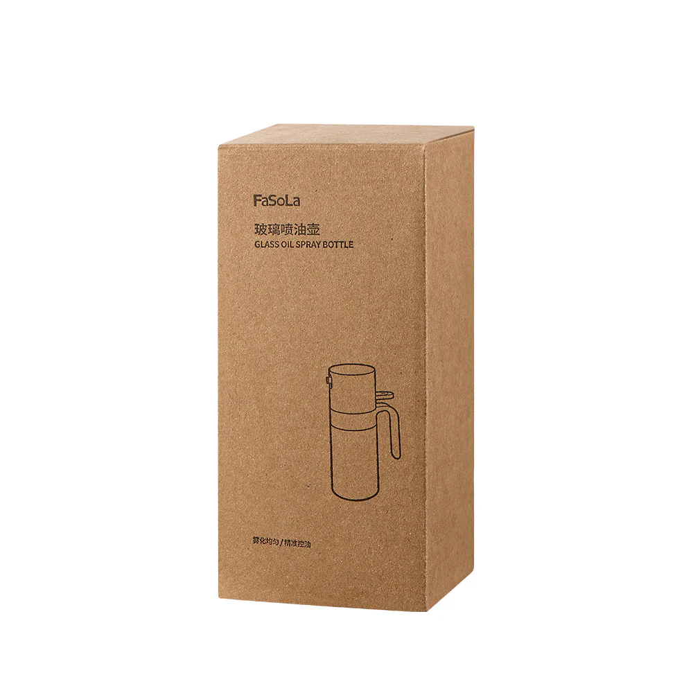 Fasola Glass Oil Spray Bottle - Beige, 250ml - Image 5