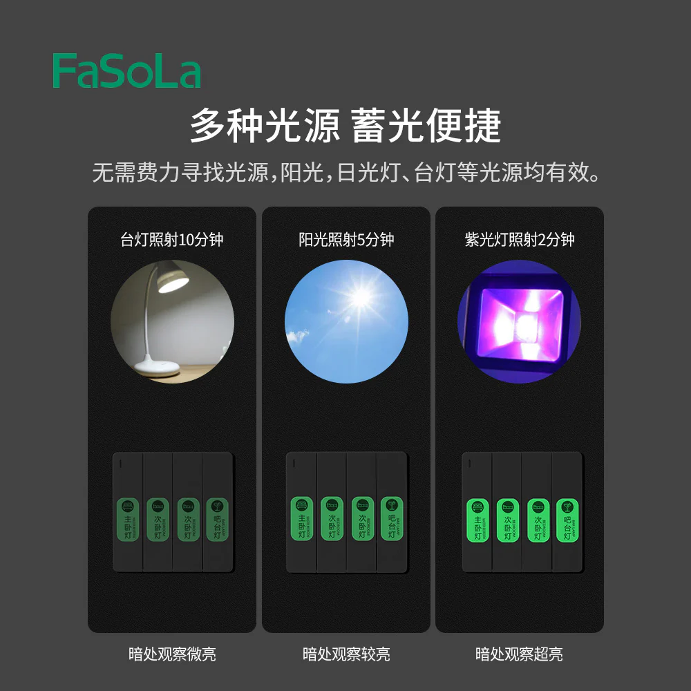 FaSoLa Glow-in-the-Dark Switch Labels - 105 Pieces - Image 4