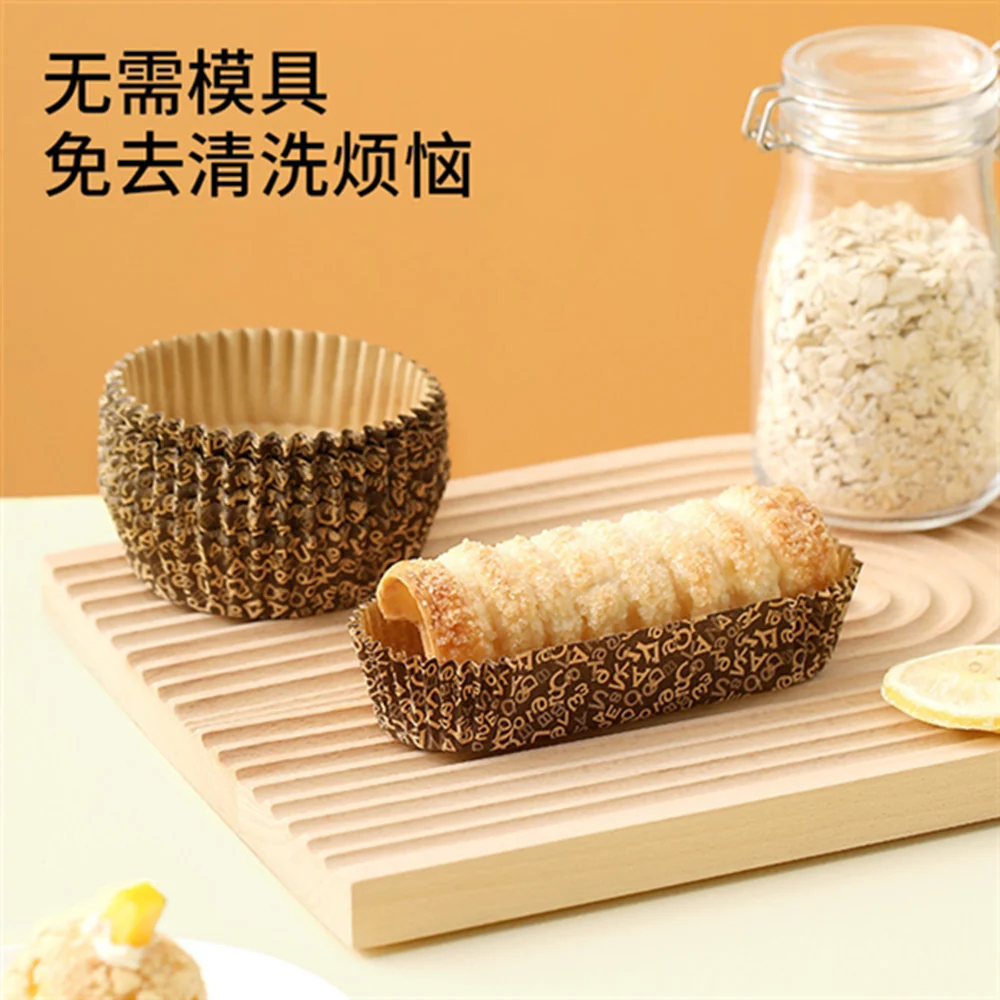 Fasola Greaseproof Paper Trays - Boat Shape, Natural Wood Color, 50 Pieces - Image 3