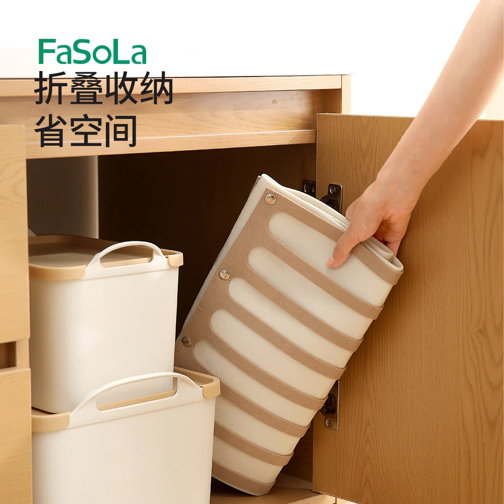 FaSoLa Hair Accessories Storage Hanging Bag - Large, Coffee Color - Image 3