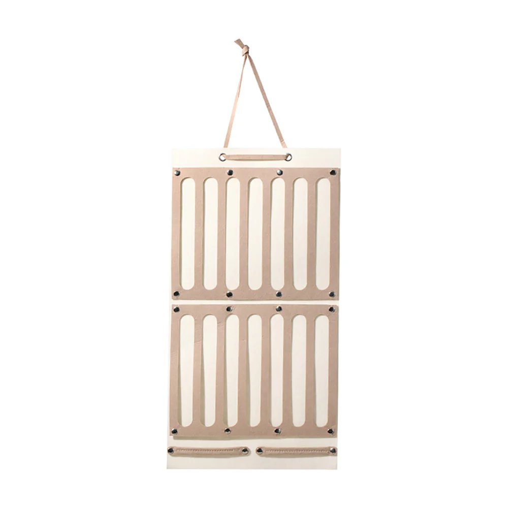 FaSoLa Hair Accessories Storage Hanging Bag - Large, Coffee Color - Image 4
