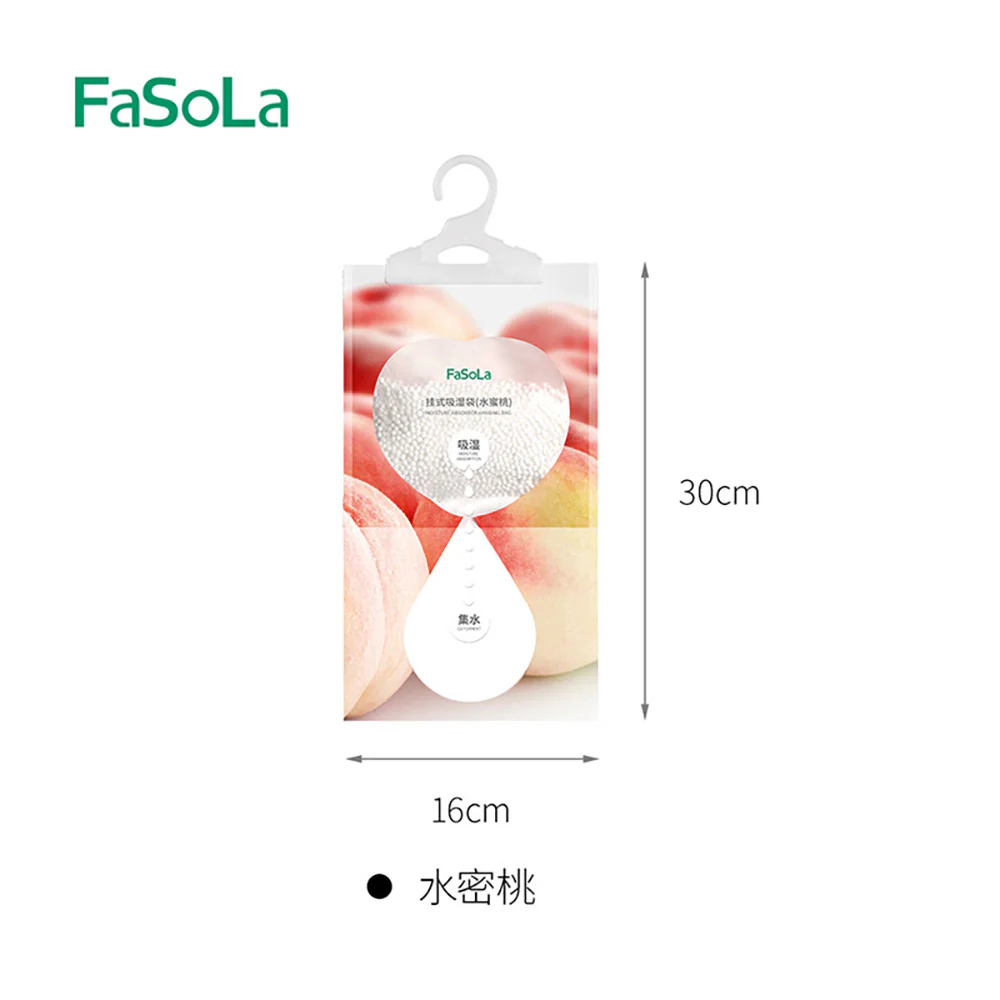 FaSoLa Hanging Moisture Absorber Bag - Peach Scent - Image 4