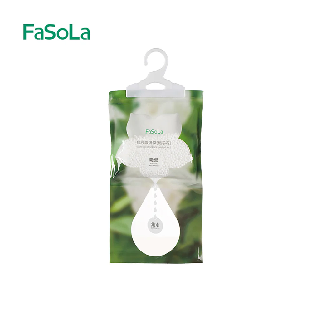 FaSoLa Hanging Moisture Absorber Bags - Gardenia Scent, Pack of 5 - Image 3