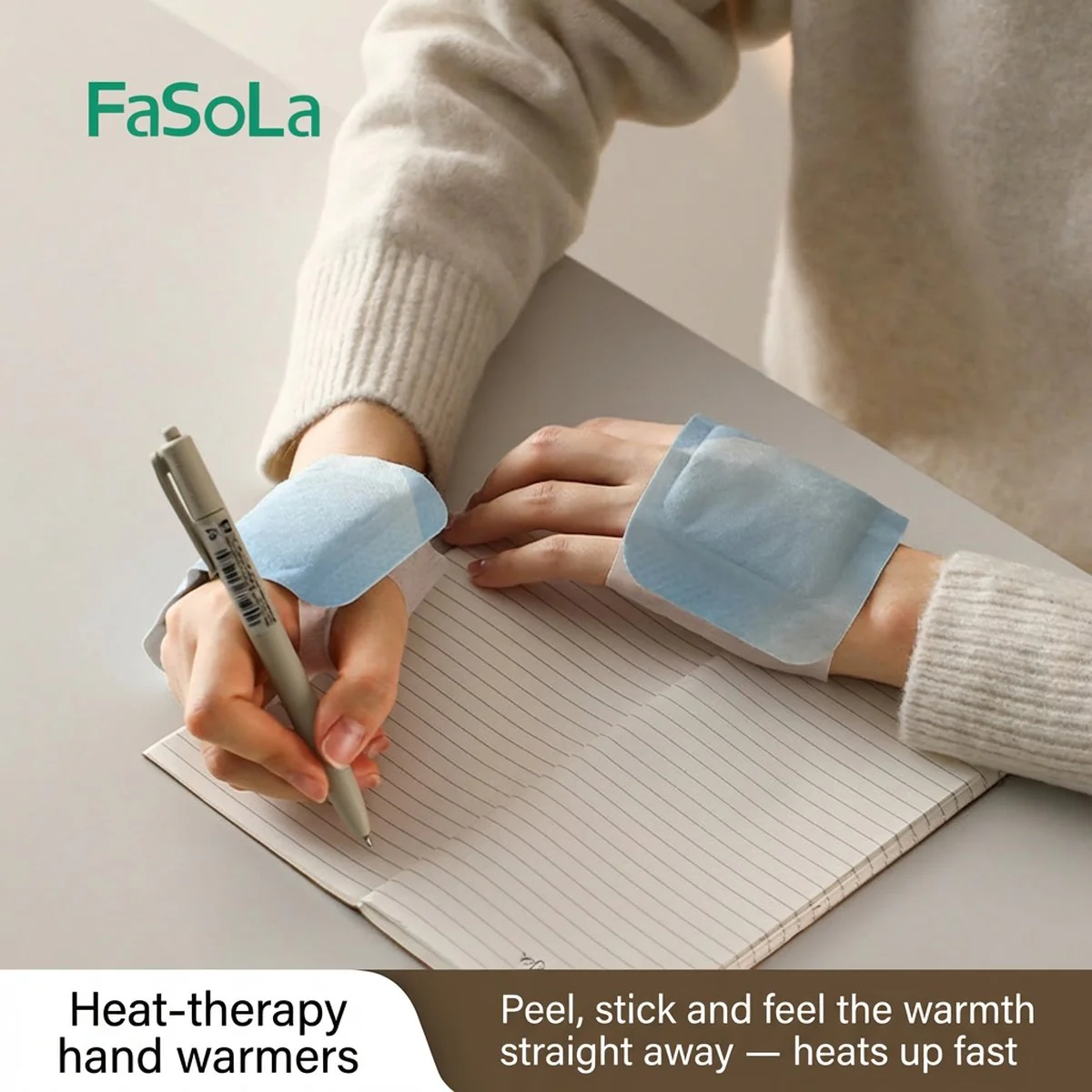 FaSoLa Heat Therapy Hand Warmers - 10 Pack, Assorted Colors - Image 2