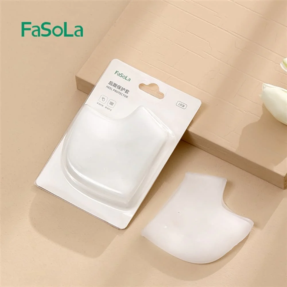 FaSoLa Heel Protectors - White, 10*8cm, 1 Pair - Image 4