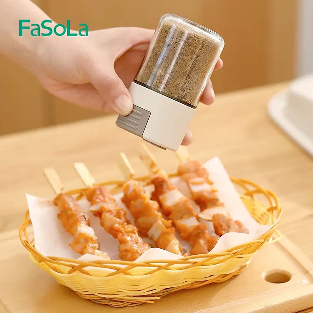 FaSoLa Household Press-Type Quantitative Seasoning Bottle - Beige, 100ml - Image 2