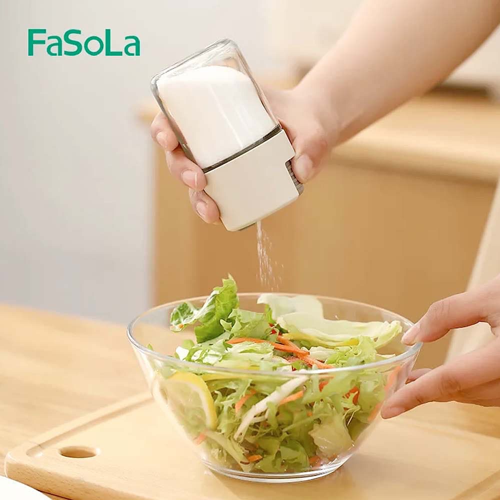 FaSoLa Household Press-Type Quantitative Seasoning Bottle - Beige, 100ml - Image 3