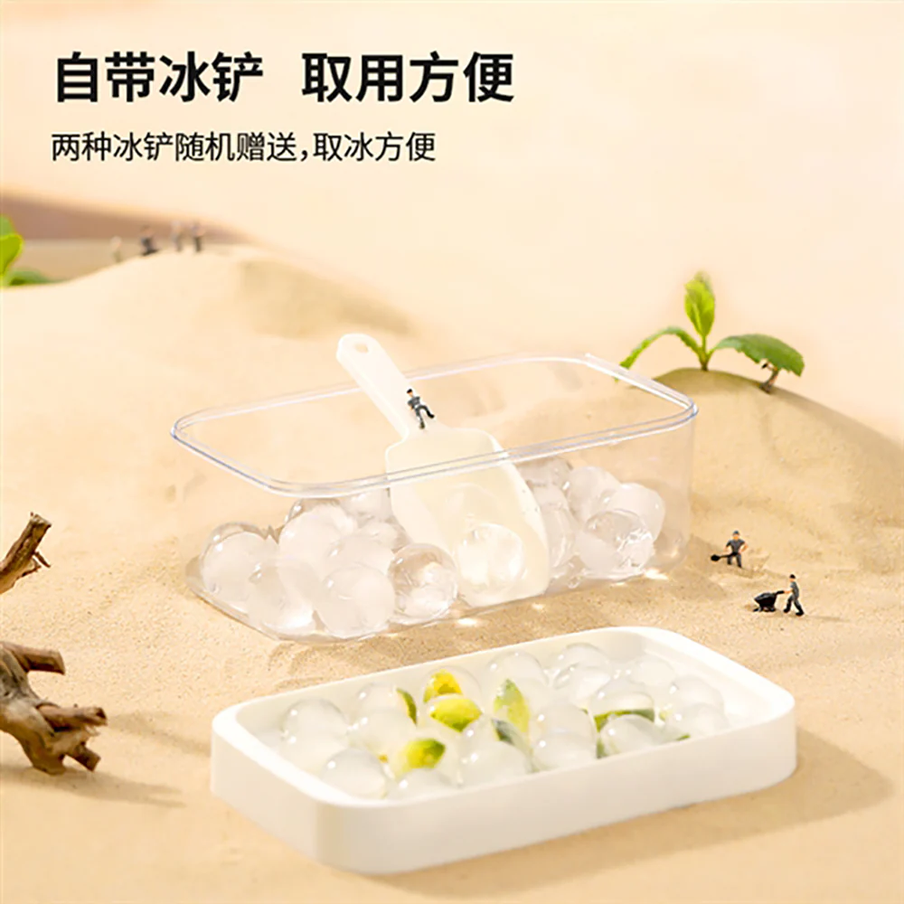 FaSoLa Ice Cube Tray with Storage Box - White, Square Design - Image 5