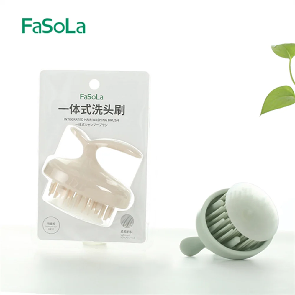 FaSoLa Integrated Hair Washing Brush - Green - Image 3