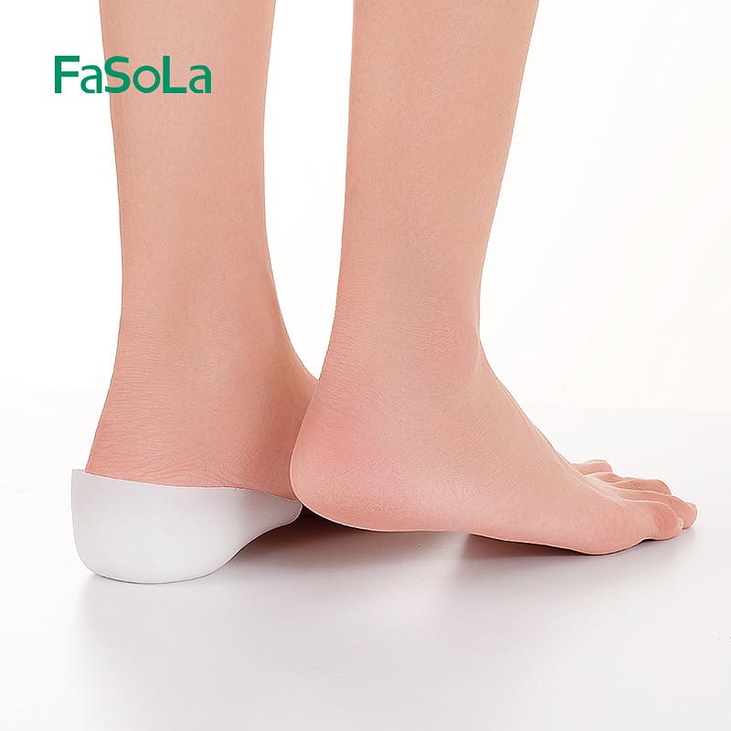 FaSoLa Invisible Silicone Height Increase Insoles for Men - 2.5cm, White - Image 2