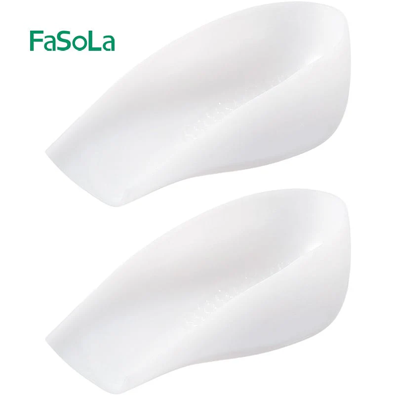 FaSoLa Invisible Silicone Height Increase Insoles for Women - 3.5cm, White - Image 5