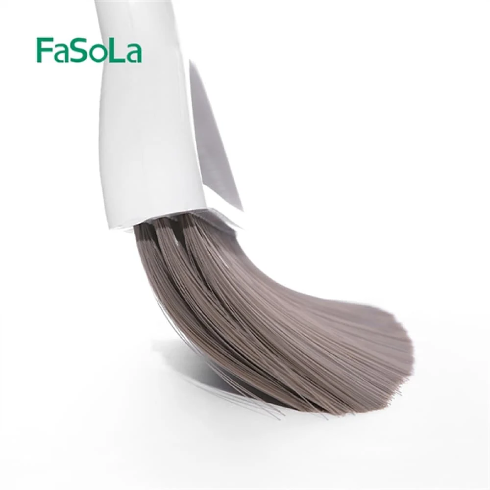 FaSoLa Japanese Minimalist Broom and Dustpan Set - White - Image 2