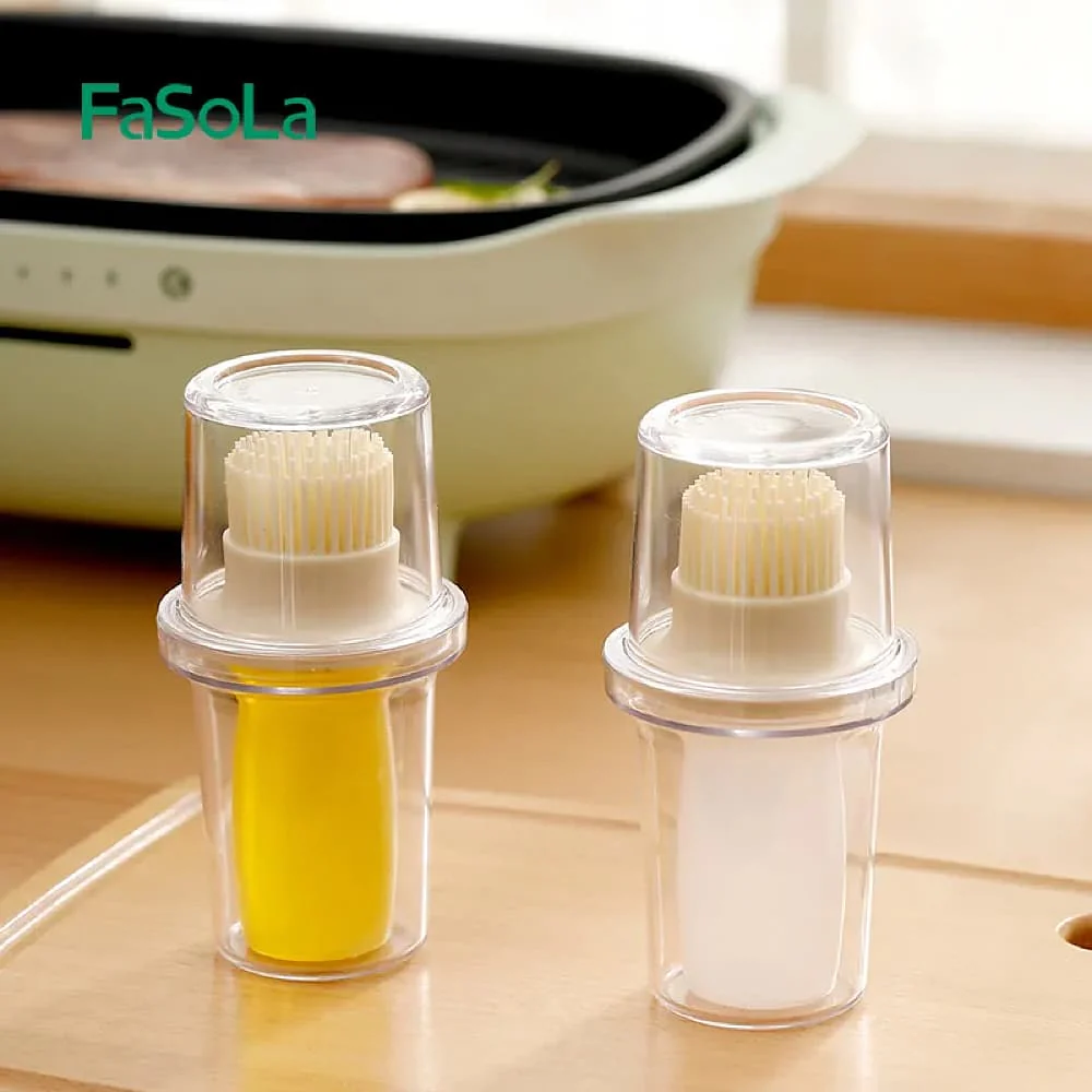 FaSoLa Japanese Oil Brush Bottle - White, 12.5*6.5cm - Image 2