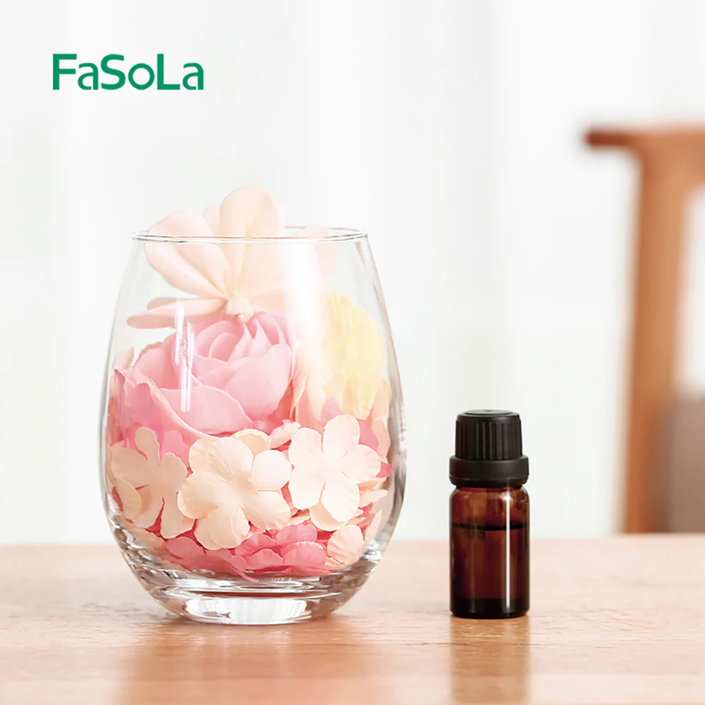FaSoLa Japanese Sola Flower Diffuser - Pink Rose Scent - Image 2