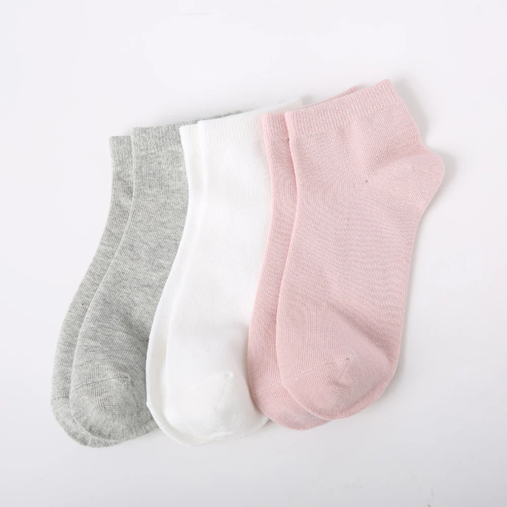 FaSoLa Japanese Style Short Cotton Socks for Women - White, 2 Pairs - Image 2