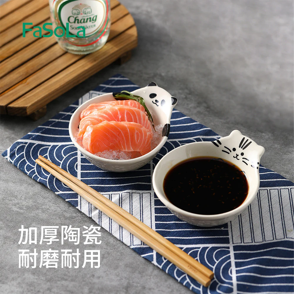 FaSoLa Japanese Style Single Handle Bowl with Panda Design - Image 5