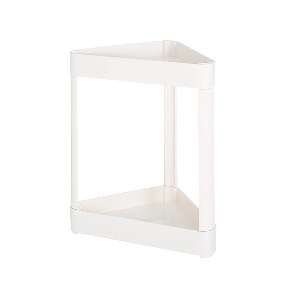 FaSoLa Kitchen and Bathroom Storage Shelf - Off-White, Corner Design - Image 3