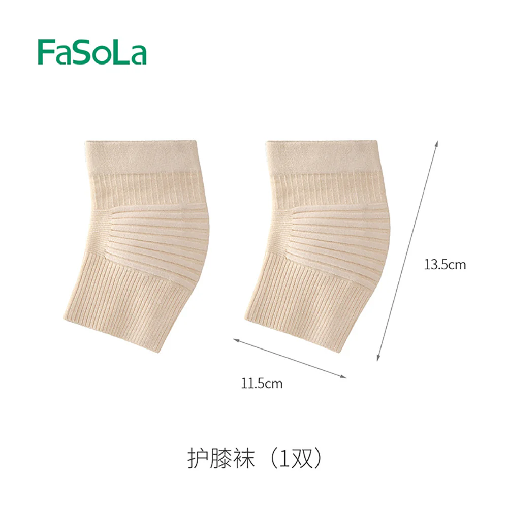 FaSoLa Knee Support Socks - Skin Color, 1 Pair - Image 5