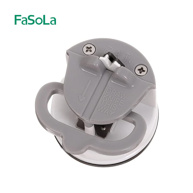 FaSoLa Knife Sharpener - White, 6.1cm Diameter - Image 3