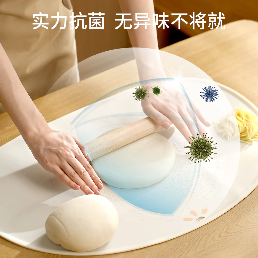 FaSoLa Large Silicone Kneading Mat - Beige, 74x49x0.4cm - Image 3