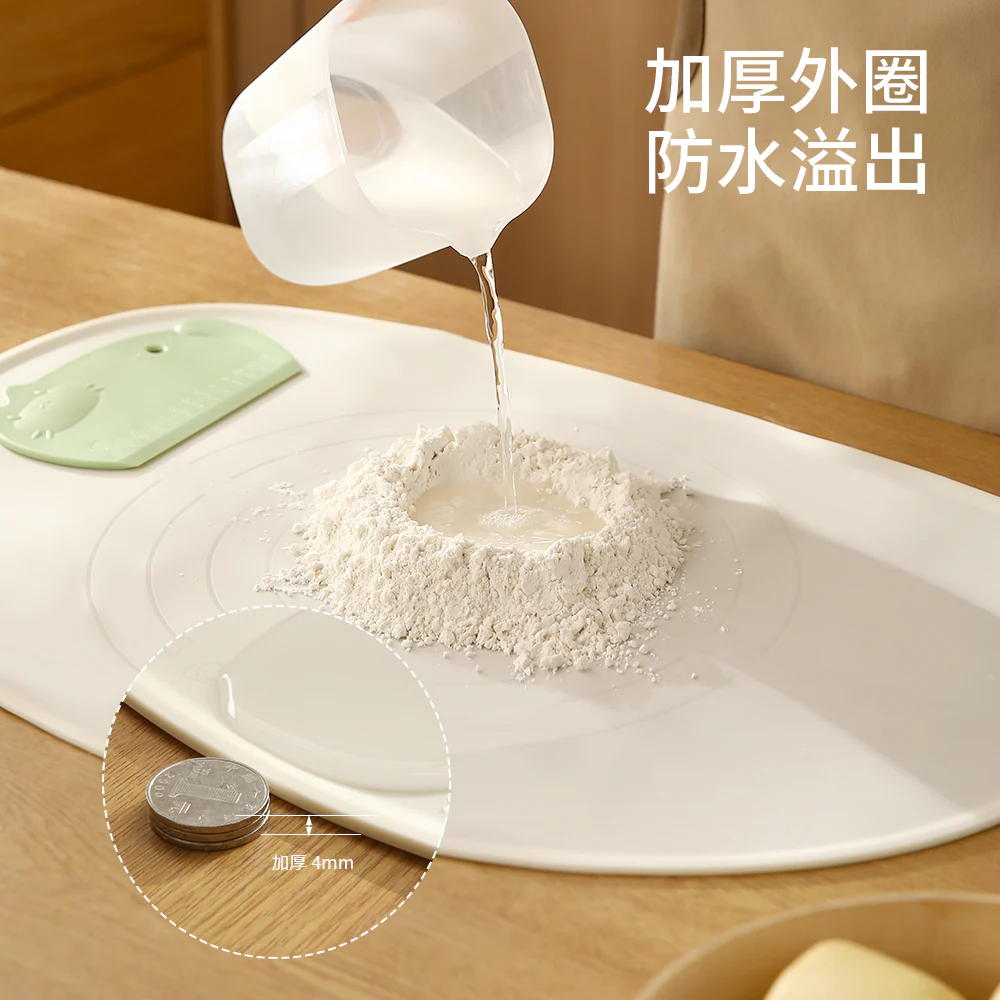 FaSoLa Large Silicone Kneading Mat - Beige, 74x49x0.4cm - Image 4