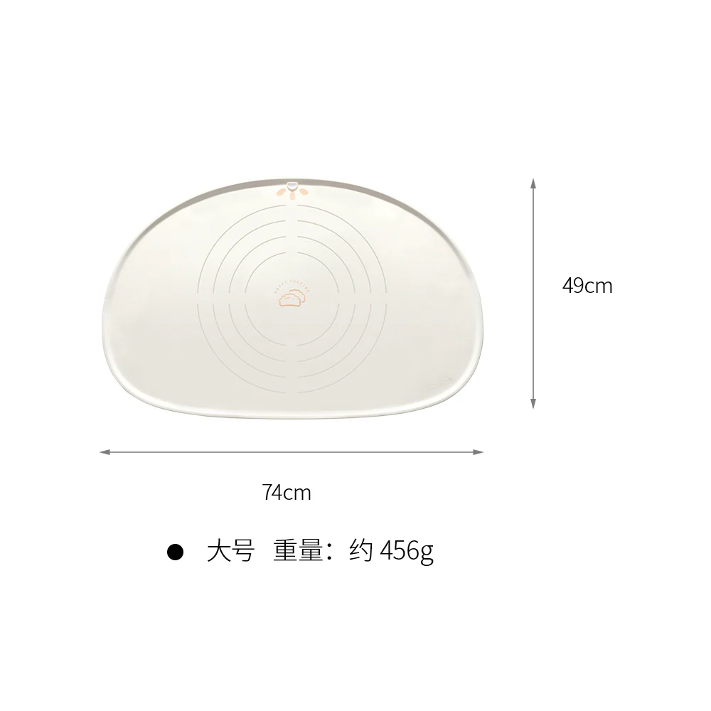 FaSoLa Large Silicone Kneading Mat - Beige, 74x49x0.4cm - Image 5