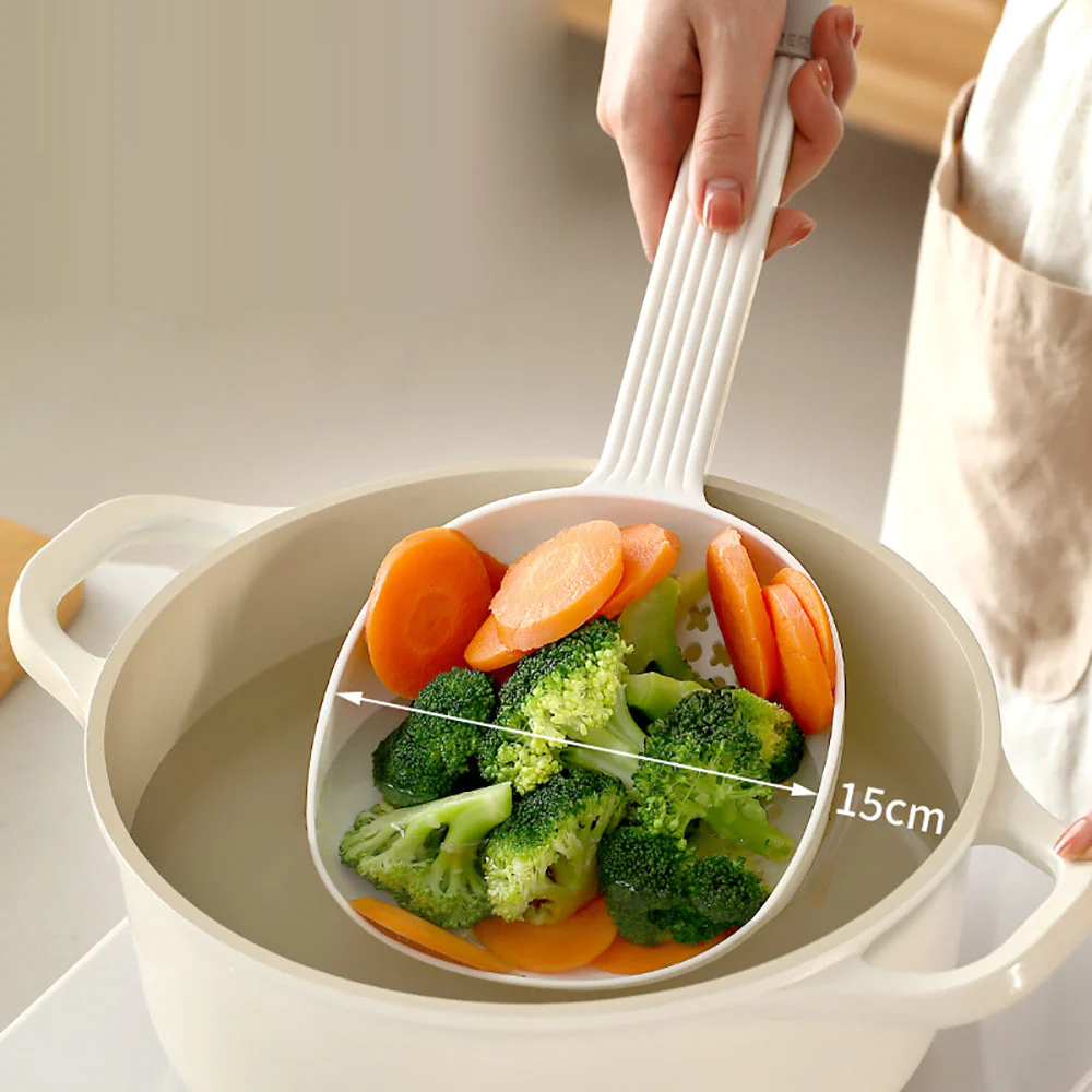 FaSoLa Large Slotted Spoon - White - Image 2