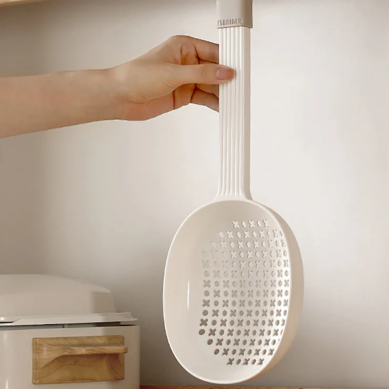 FaSoLa Large Slotted Spoon - White - Image 3