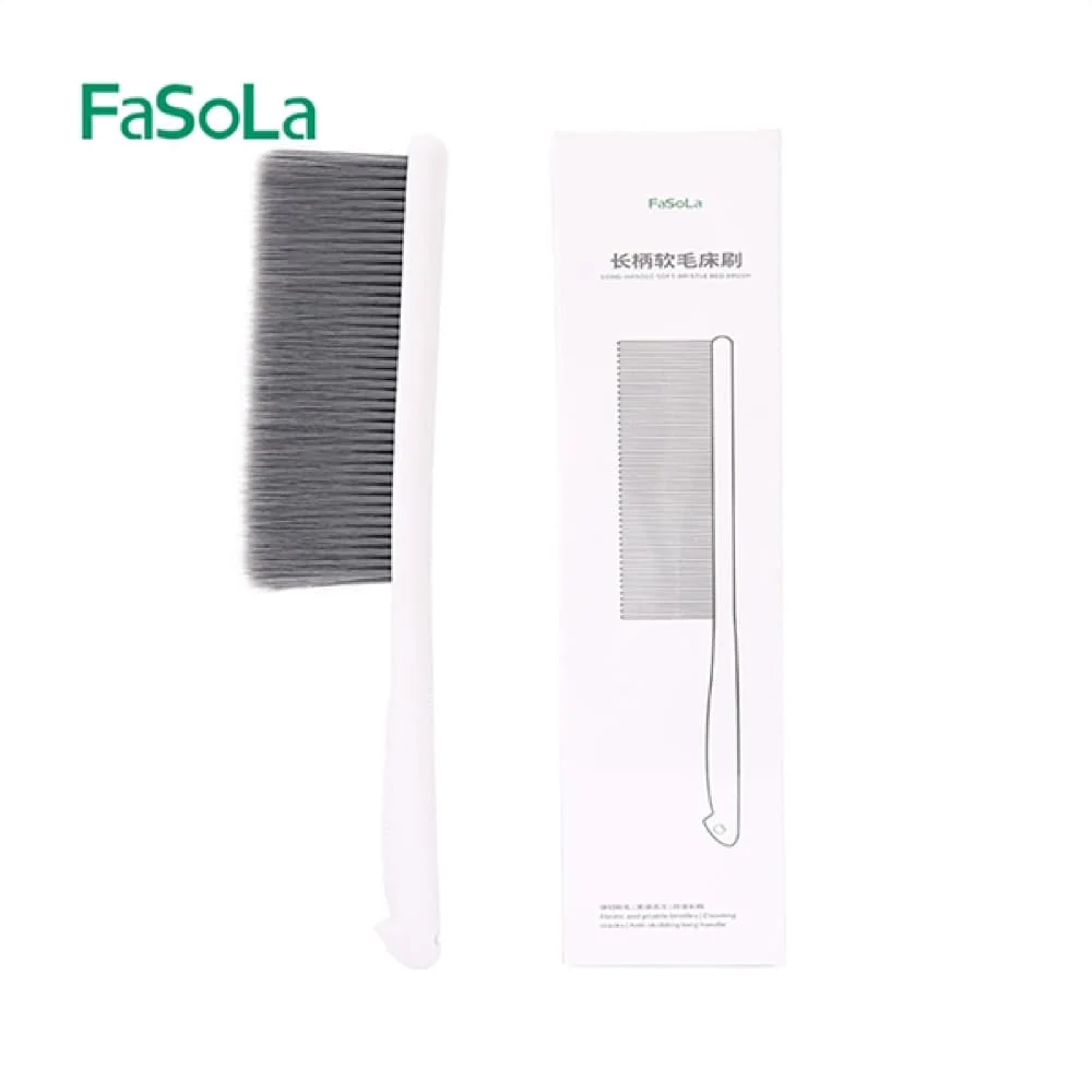 FaSoLa Long Handle Soft Bristle Brush - Off-White, 39x7cm - Image 5