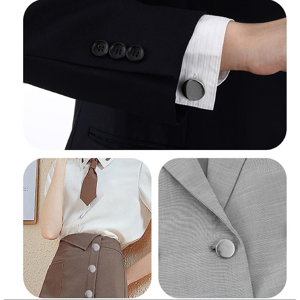 FaSoLa Magnetic Curtain Tiebacks - Silver, 2cm Diameter, Set of 2 Pairs - Image 2