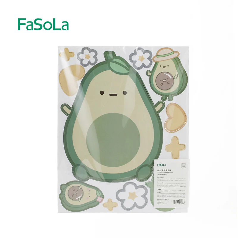 FaSoLa Magnetic Fridge Message Board - Avocado Design, 28x36cm - Image 4