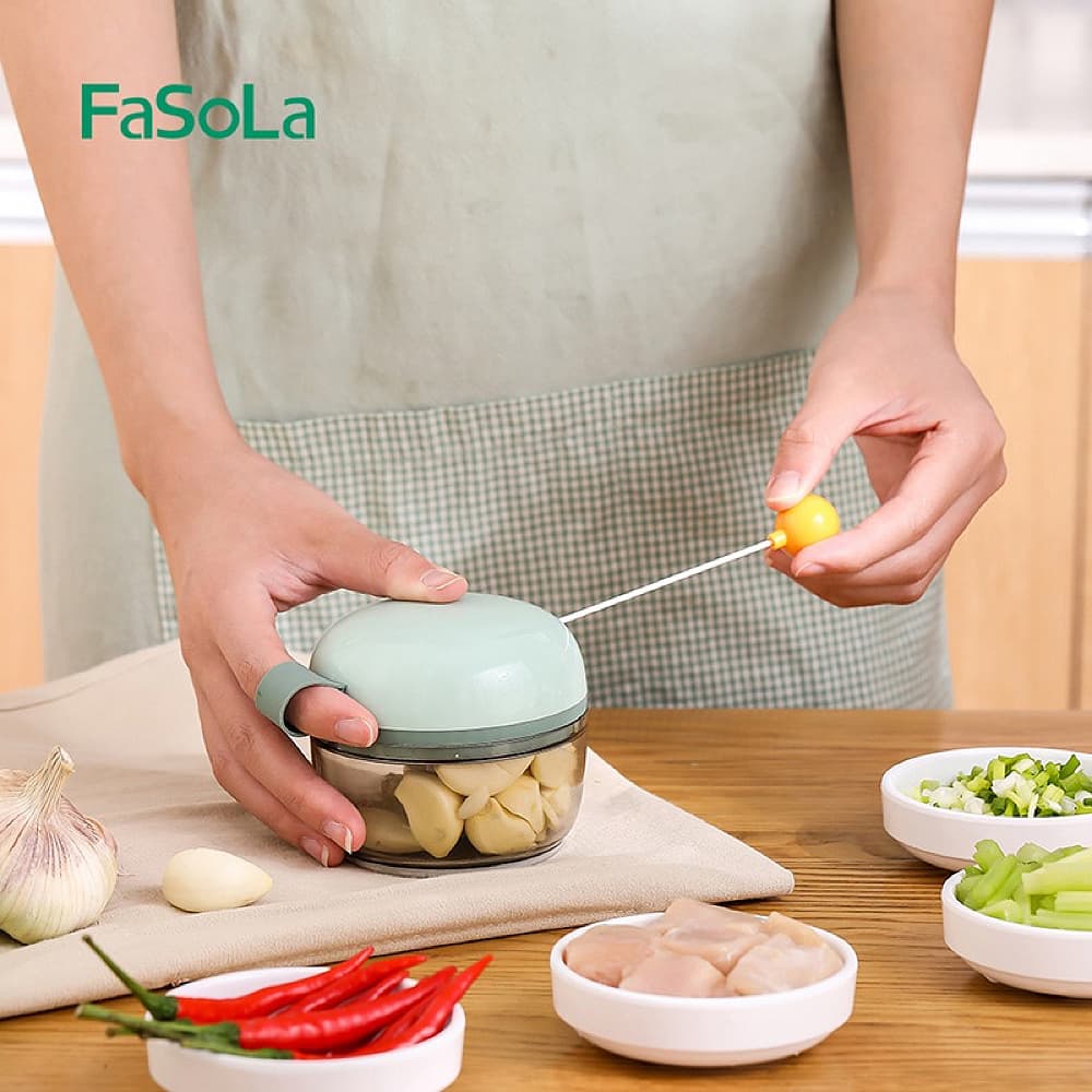 FaSoLa Manual Garlic Masher - Green, 200ml