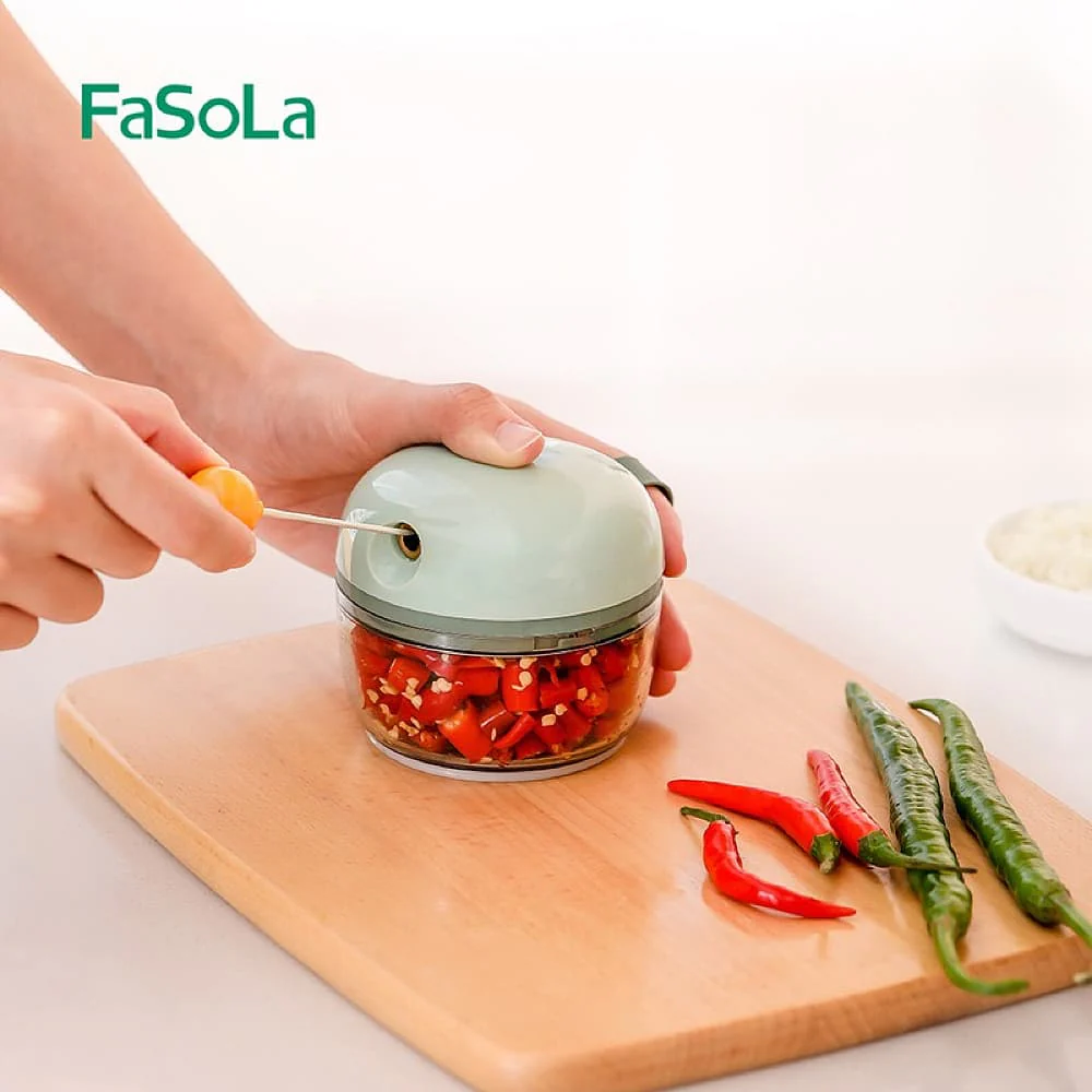 FaSoLa Manual Garlic Masher - Green, 200ml - Image 2