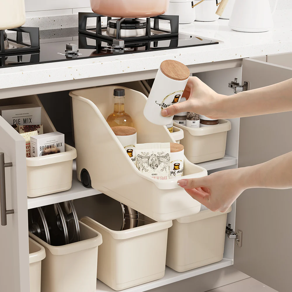 FaSoLa Medium Cabinet Storage Box - Beige - Image 3
