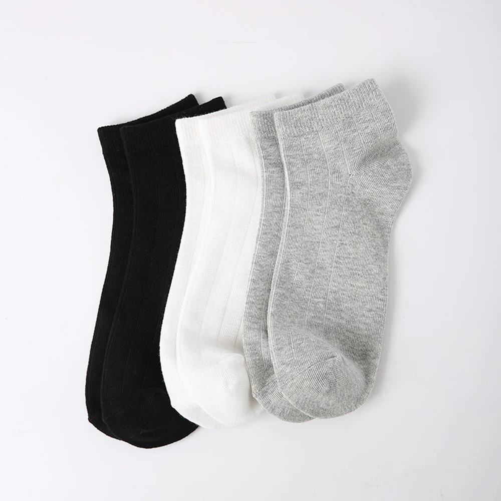 FaSoLa Men's Low-Cut Cotton Socks - White, 2 Pairs - Image 2