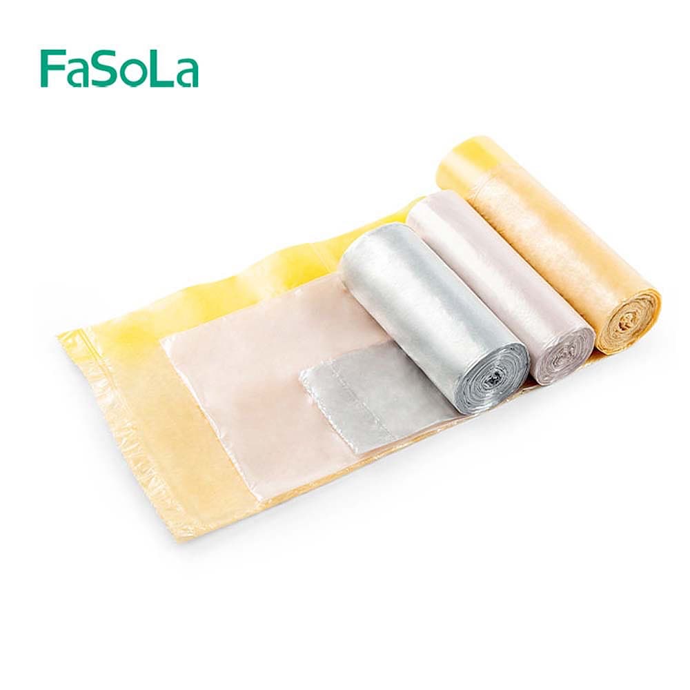 FaSoLa Metallic Color Tear-Off Garbage Bags - 50*60cm, 3 Rolls - Image 6
